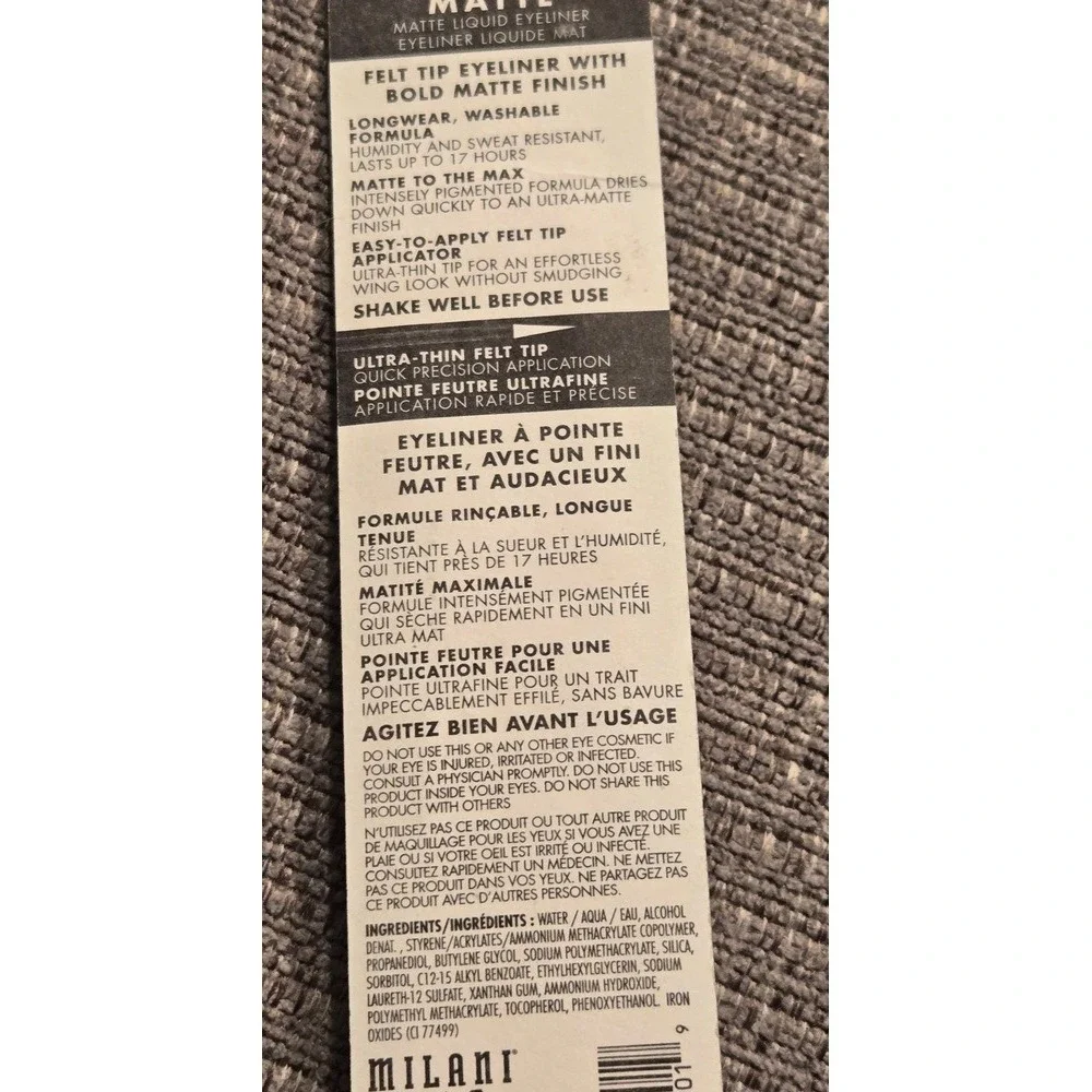Milani Bold Matte Black Eyeliner